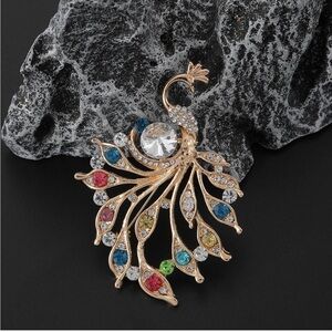 Peacock Brooch